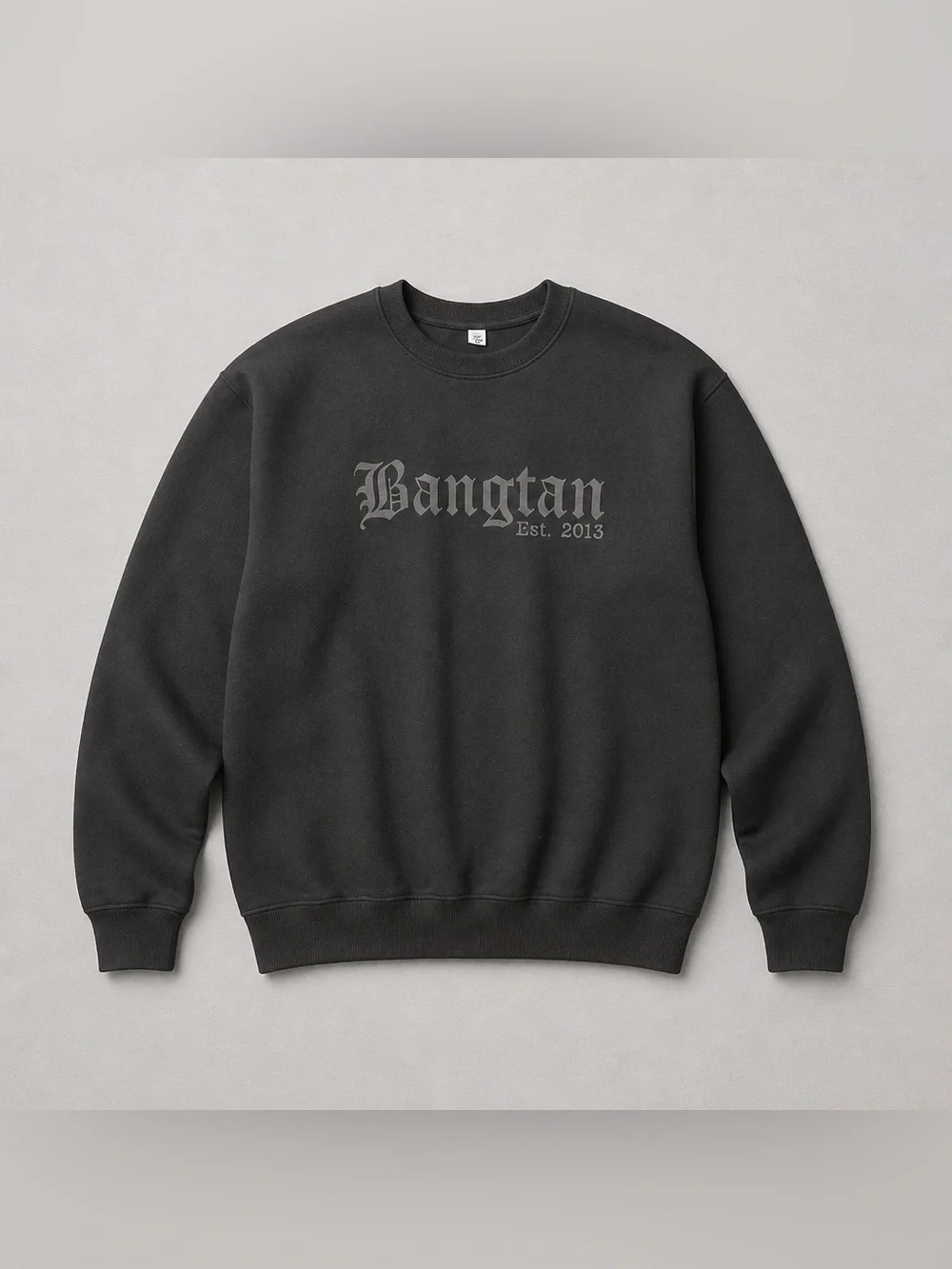 Bangtan Est. 2013 (American Heritage)Black Crewneck Sweatshirt